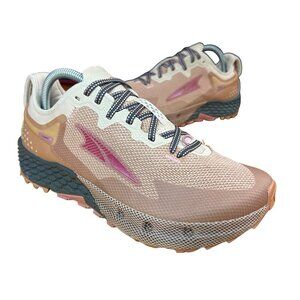 Altra Womens TIMP 4 Trail Beige Brown Running Shoes Sneakers sz 9